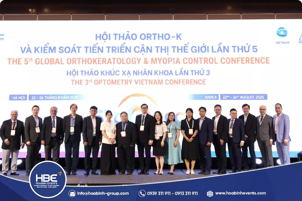 HỘI THẢO ORTHO-K VÀ KIỂM SOÁT TIẾN TRIỂN CẬN THỊ THẾ GIỚI LẦN THỨ 5 VÀ HỘI THẢO KHÚC XẠ NHÃN KHOA VIỆT NAM LẦN THỨ 3 (GOMCC 2025)