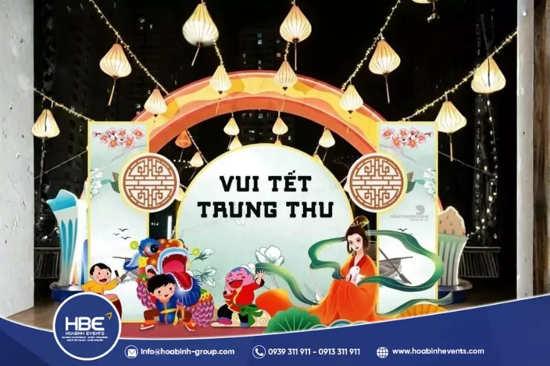 mẫu backdrop Trung Thu đẹp mẫu backdrop Trung Thu đẹp