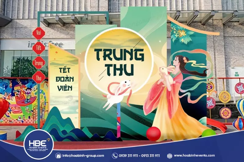 mẫu backdrop Trung Thu đẹp mẫu backdrop Trung Thu đẹp