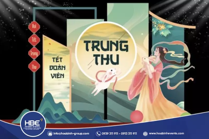 mẫu backdrop Trung Thu đẹp mẫu backdrop Trung Thu đẹp