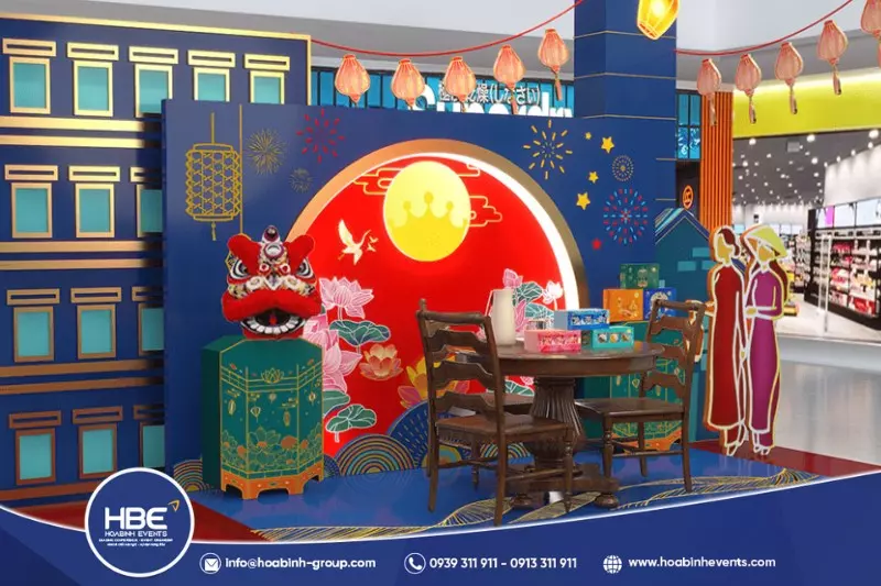mẫu backdrop Trung Thu đẹp mẫu backdrop Trung Thu đẹp