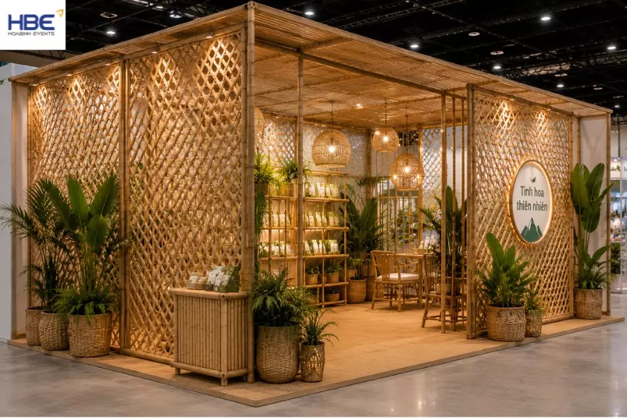C&aacute;c mẫu gian h&agrave;ng bằng tre đẹp tham khảo