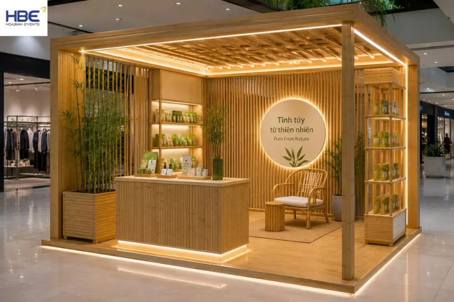 C&aacute;c mẫu gian h&agrave;ng bằng tre đẹp tham khảo