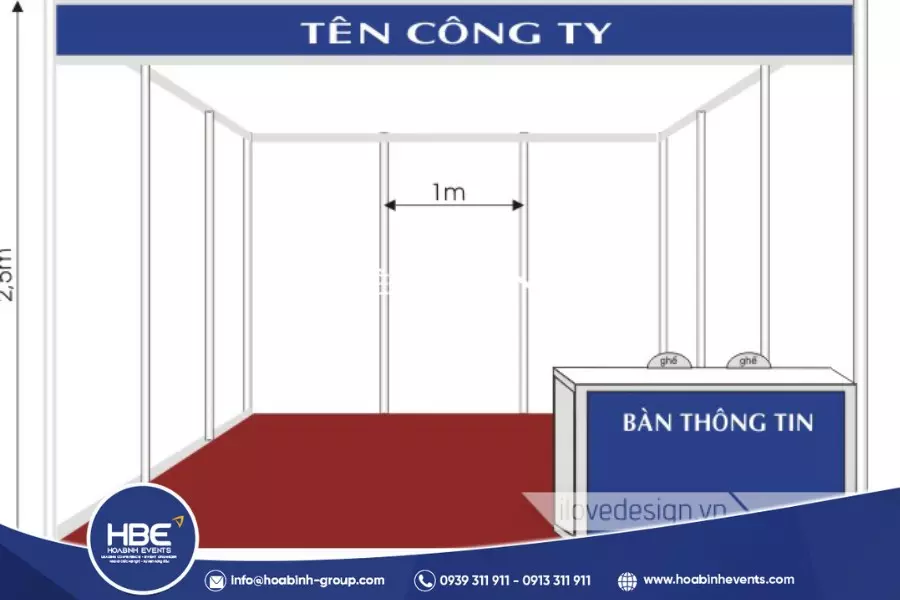 mẫu gian h&agrave;ng hội chợ đẹp