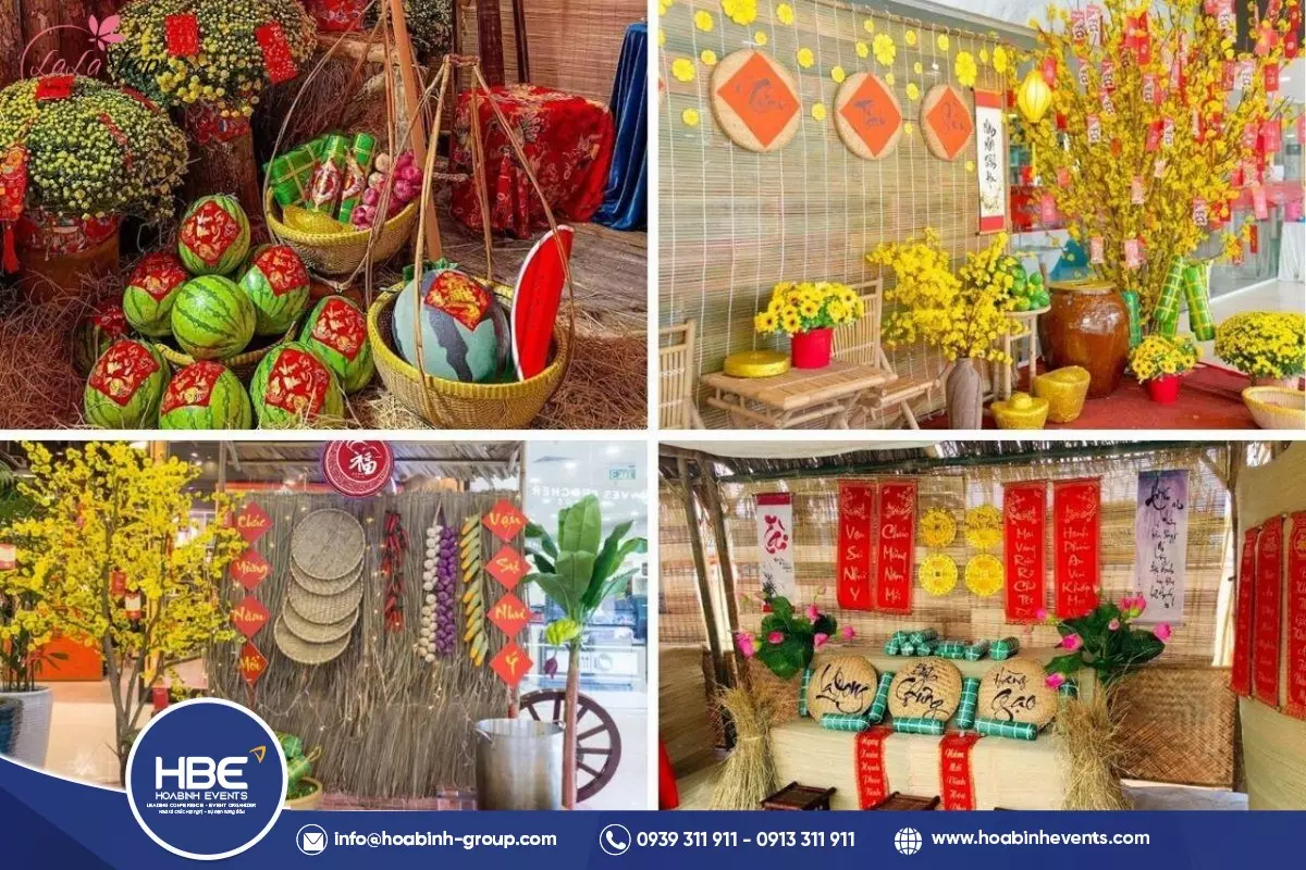Những mẫu thiết kế gian h&agrave;ng hội chợ qu&ecirc; ấn tượng