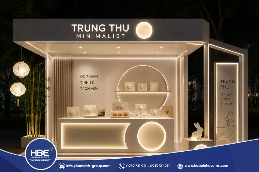 C&aacute;c mẫu gian h&agrave;ng trung thu đẹp ấn tượng