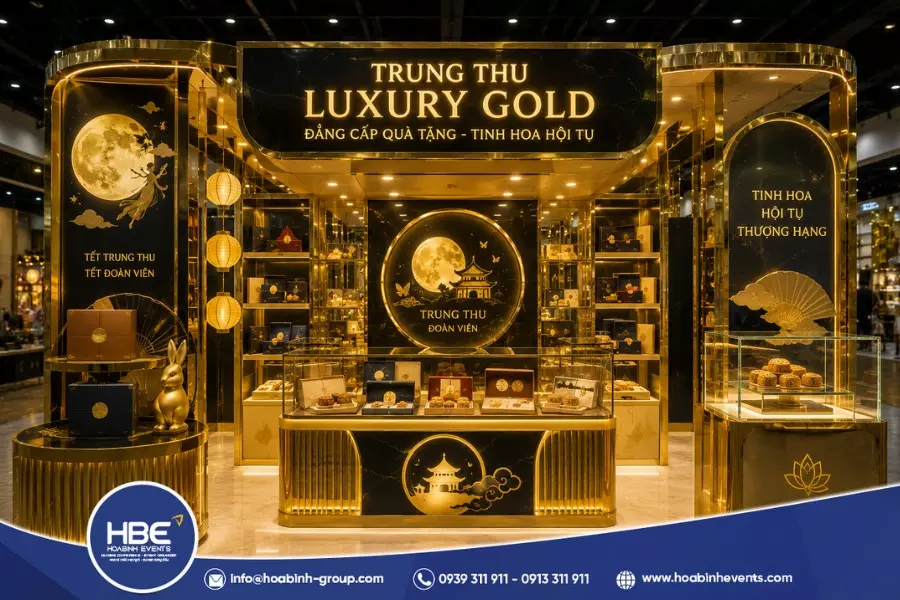C&aacute;c mẫu gian h&agrave;ng trung thu đẹp ấn tượng