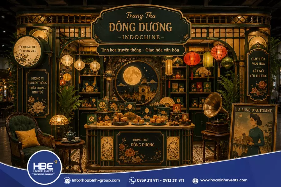 C&aacute;c mẫu gian h&agrave;ng trung thu đẹp ấn tượng