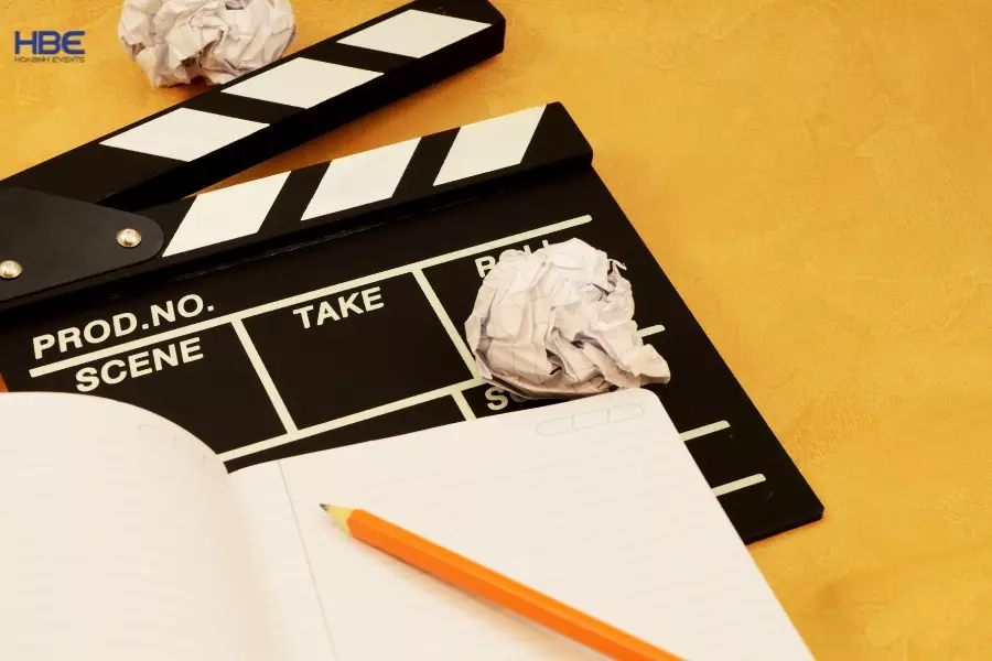 H&igrave;nh ảnh ekip sản xuất đang x&acirc;y dựng nội dung cho TVC quảng c&aacute;o thương hiệu