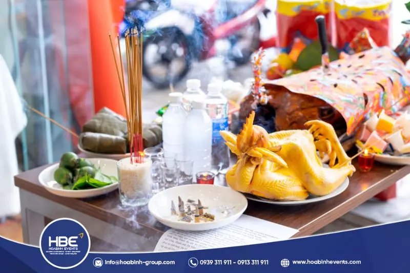 mâm cúng khai trương