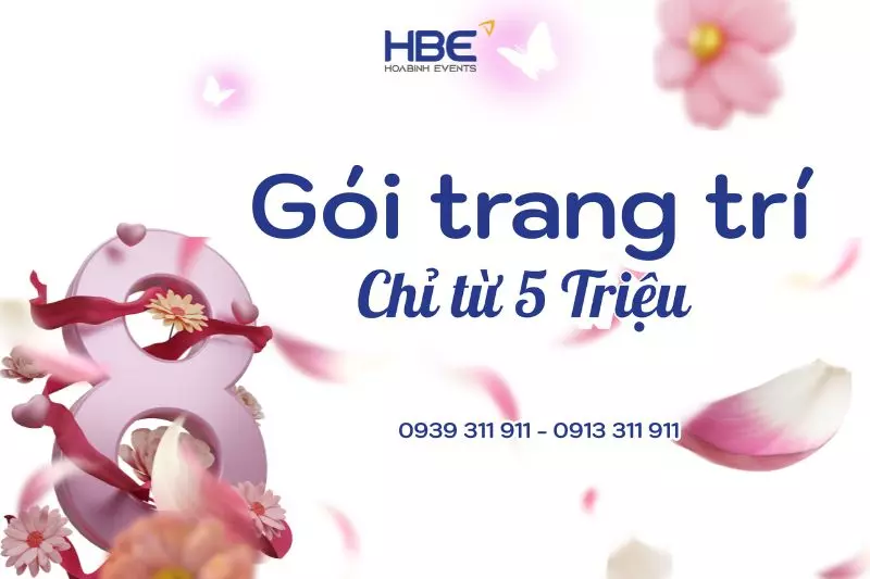 Dịch vụ tổ chức sự kiện 8/3 tại HoaBinh Events