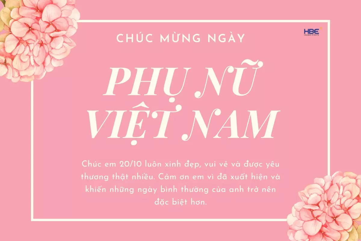 Mẫu thiệp 20/10 tặng vợ v&agrave; người y&ecirc;u