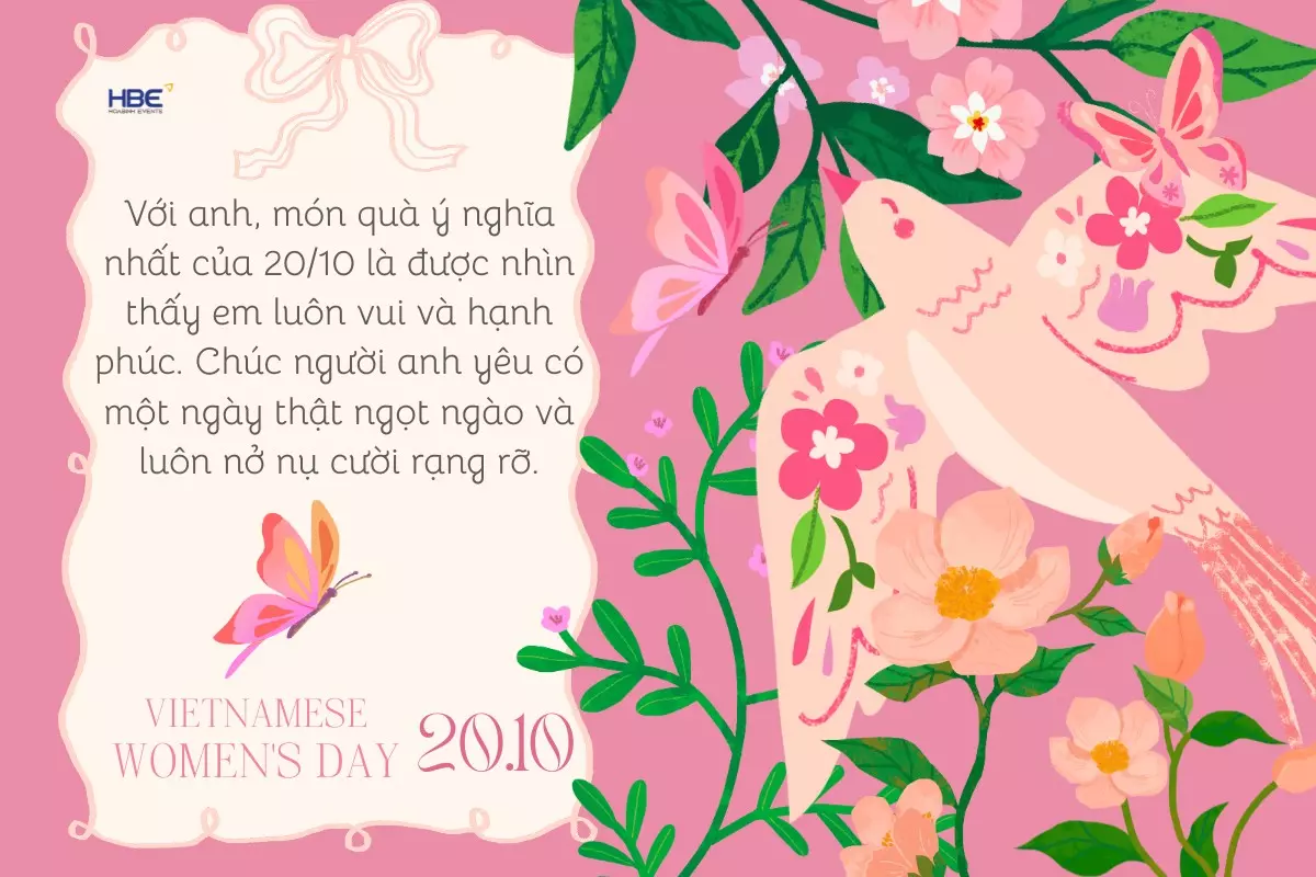 Mẫu thiệp 20/10 tặng vợ v&agrave; người y&ecirc;u