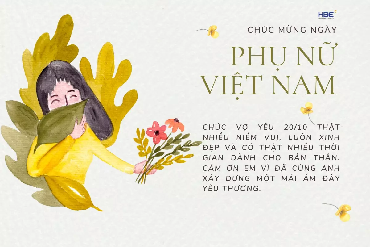 Mẫu thiệp 20/10 tặng vợ v&agrave; người y&ecirc;u