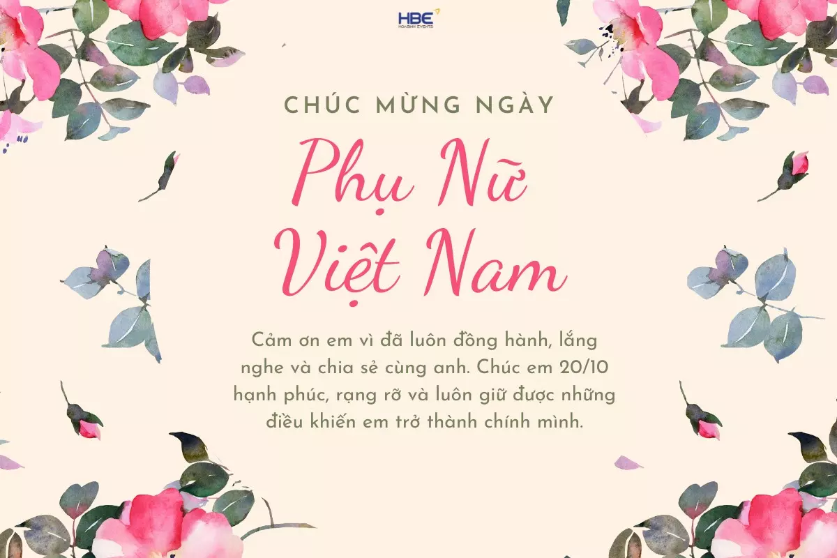 Mẫu thiệp 20/10 tặng vợ v&agrave; người y&ecirc;u