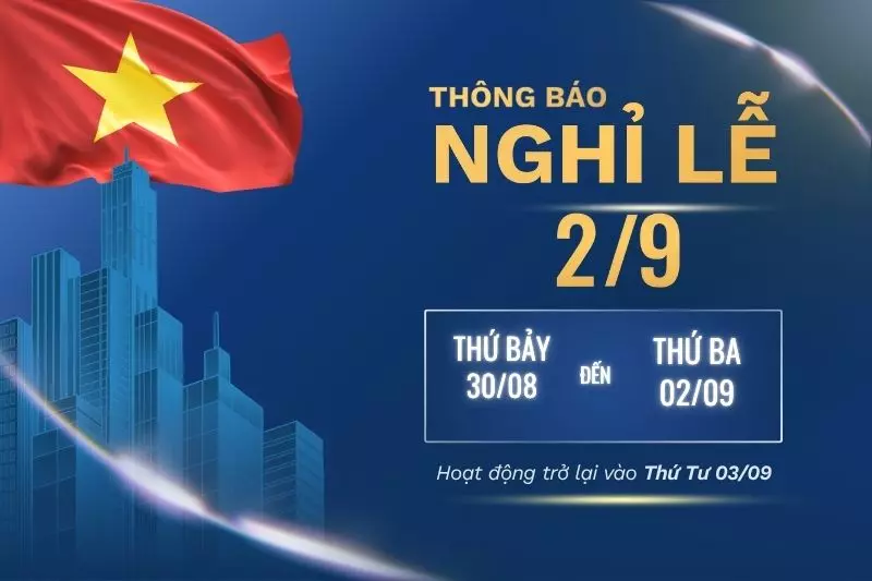 thông báo nghỉ lễ 2/9