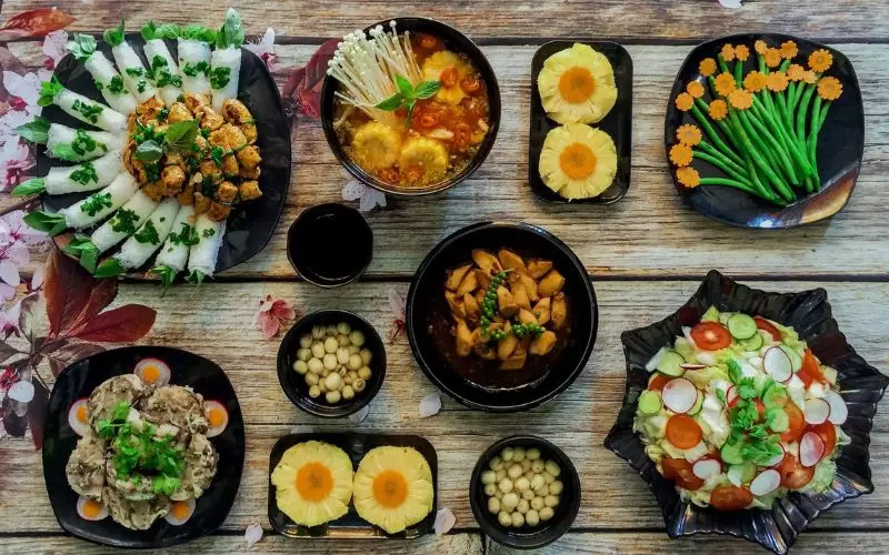 Thực đơn tất niên chay