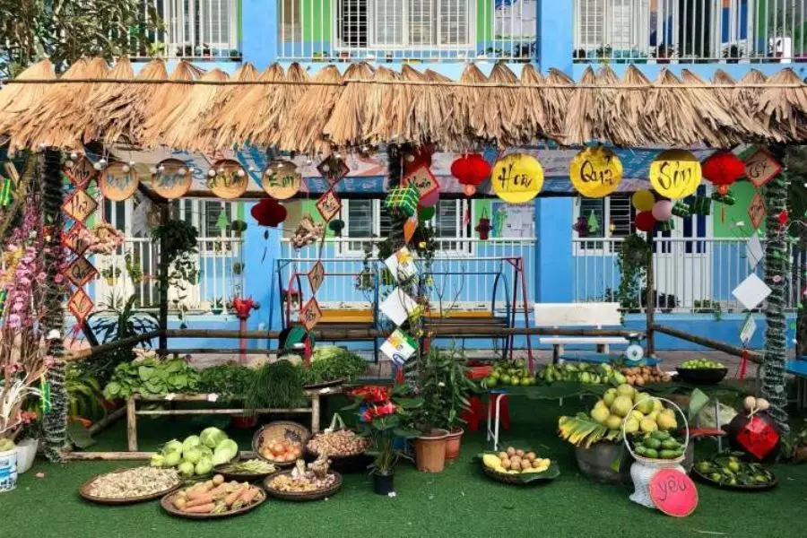 Trang trí gian hàng ẩm thực
