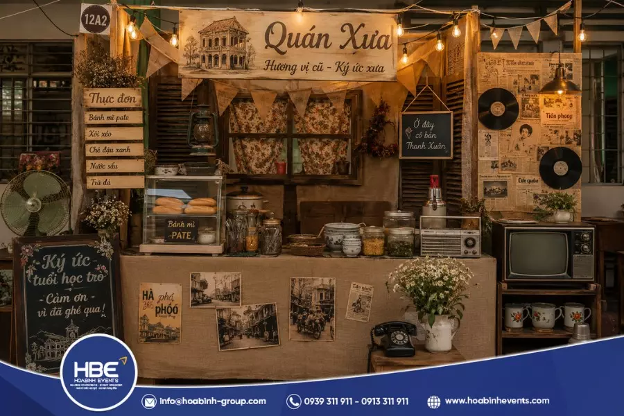 Gợi ý phong cách trang trí gian hàng ẩm thực trường học Gợi ý phong cách trang trí gian hàng ẩm thực trường học