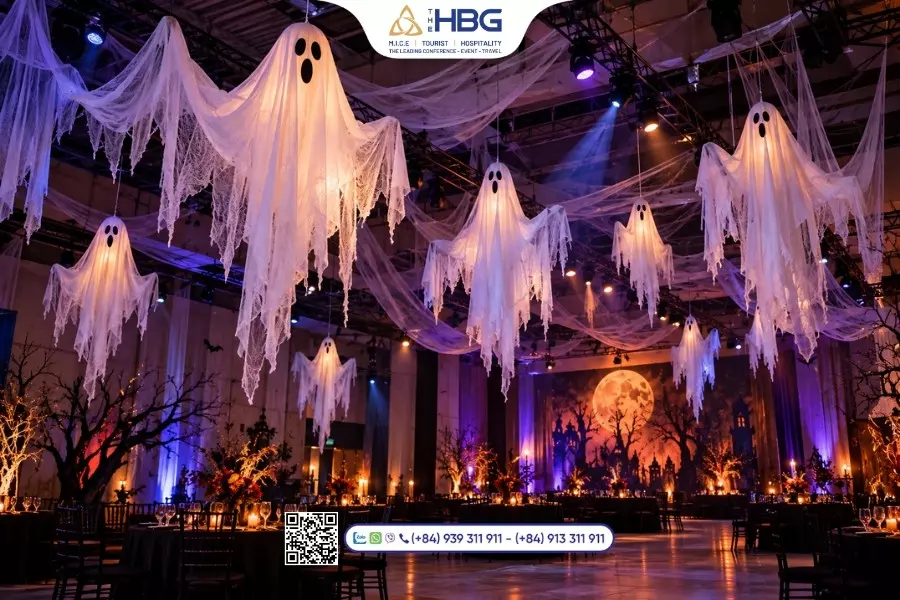 &yacute; tưởng trang tr&iacute; Halloween kinh dị, ma qu&aacute;i