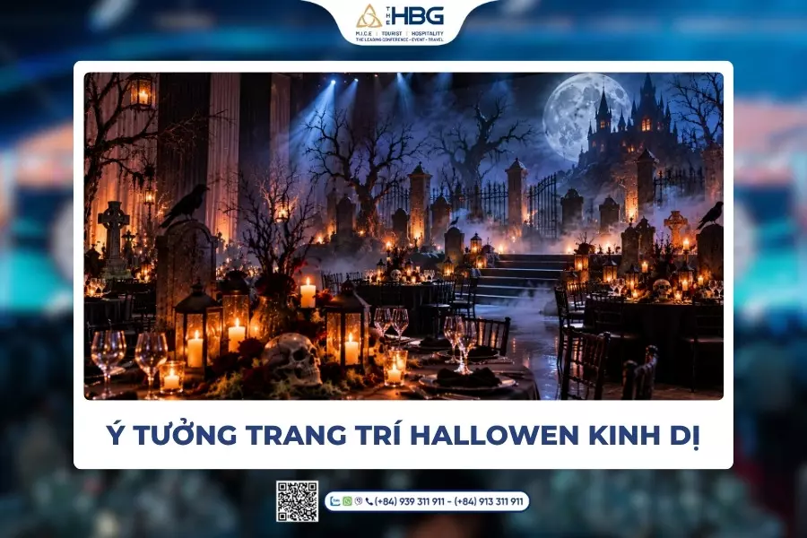 10+ ý tưởng trang trí Halloween kinh dị, rùng rợn