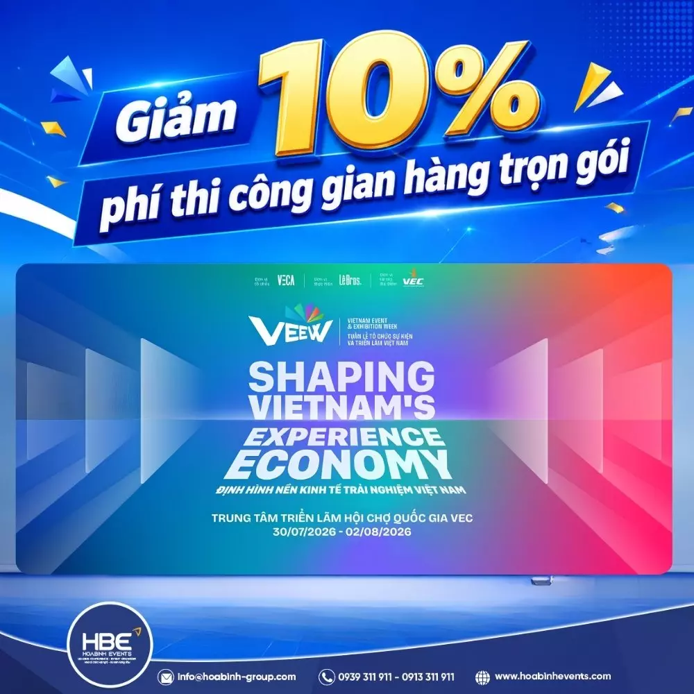 Tuần lễ Tổ chức Sự kiện và Triển lãm Việt Nam - VEEW 2026 Tuần lễ Tổ chức Sự kiện và Triển lãm Việt Nam - VEEW 2026