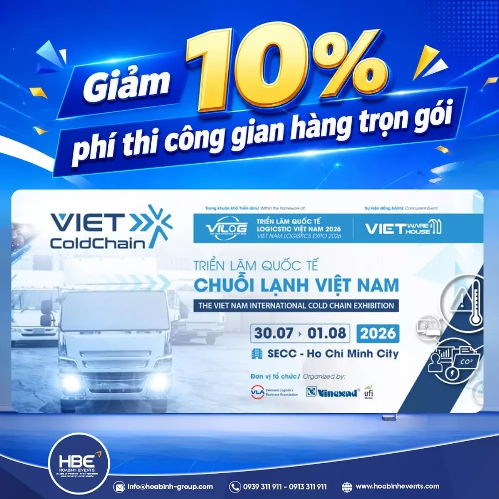 Triển lãm Quốc tế Chuỗi lạnh Việt Nam - Viet ColdChain 2026 Triển lãm Quốc tế Chuỗi lạnh Việt Nam - Viet ColdChain 2026
