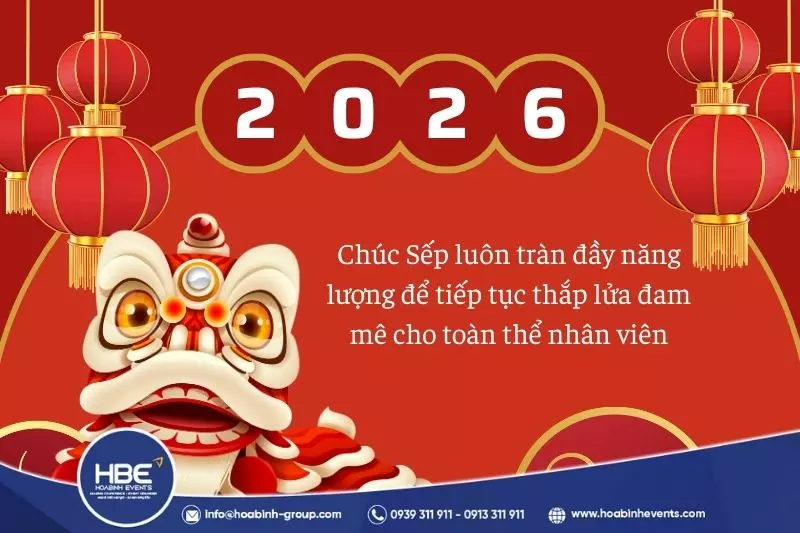 LỜI CHÚC TẤT NIÊN CÔNG TY TRANG TRỌNG TRONG BỮA TIỆC TRI ÂN NHÂN VIÊN VÀ ĐỐI TÁC