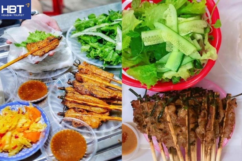 Bánh ướt thịt nướng