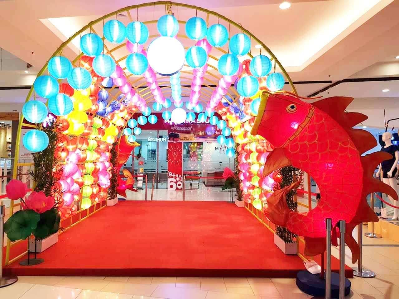 Ý tưởng trang trí cho cửa hàng, trung tâm thương mại mùa trung thu