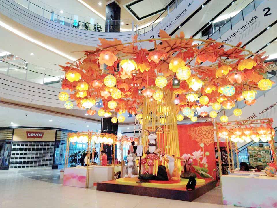 Ý tưởng trang trí cho cửa hàng, trung tâm thương mại mùa trung thu