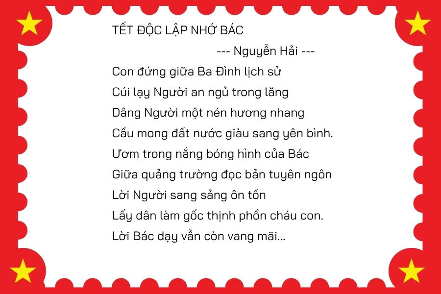 bài thơ về 2/9
