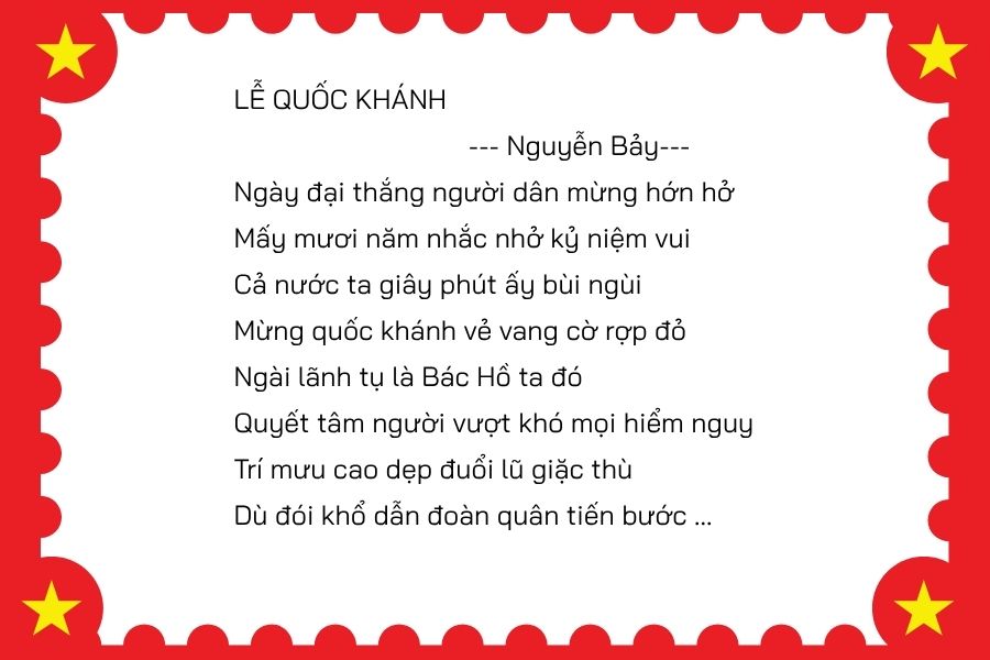 bài thơ về 2/9