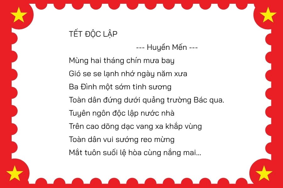 bài thơ về 2/9