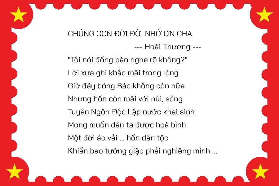 bài thơ về 2/9