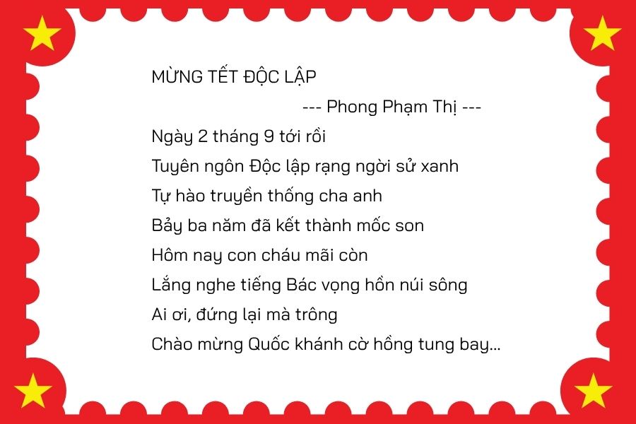 bài thơ về 2/9