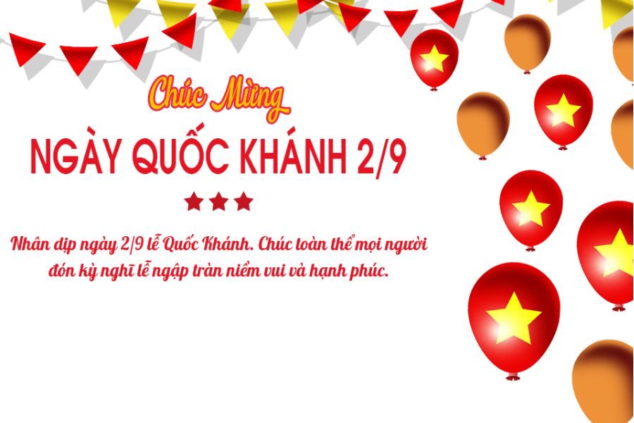 Thiệp chúc mừng 2/9