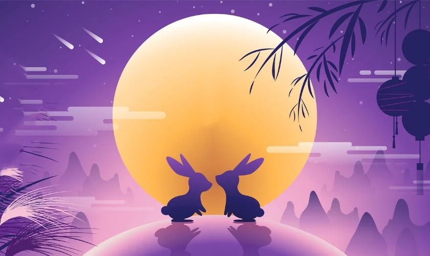 Background trung thu đẹp