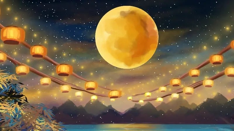 Background trung thu đẹp