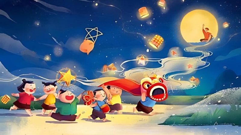 Background trung thu đẹp