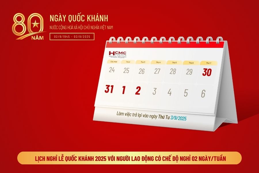 Lịch nghỉ lễ 2/9