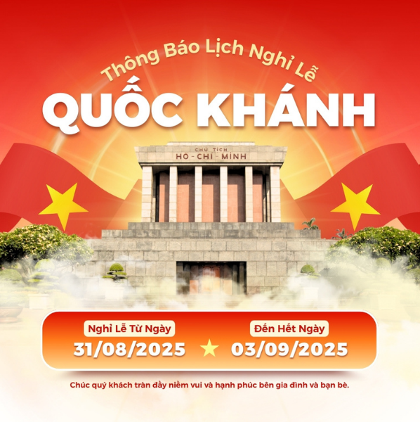 thông báo nghỉ lễ 2/9