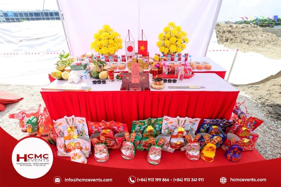 Chuẩn bị mâm cúng động thổ