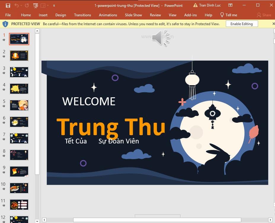 slide trung thu