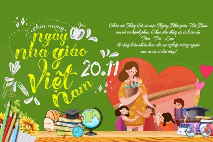 Tổng hợp 25+ poster 20/11 chào mừng ngày Nhà giáo Việt Nam