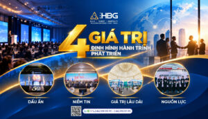 THE HBG – BỐN GIÁ TRỊ ĐỊNH HÌNH HÀNH TRÌNH PHÁT TRIỂN